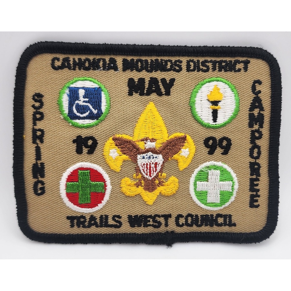 Canokia Mounds District Spring Camporee 1999 Trails West Council Rare Patch